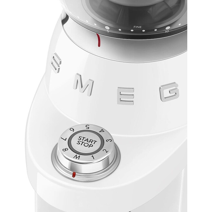 Smeg coffee grinder 50'style white cgf03wheu