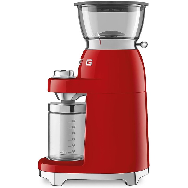 Molino de café Smeg 50'style rojo cgf03rdeu