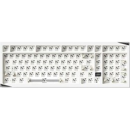 Kit de teclado mecânico Akko 5075S 75% VIA RGB Barebone, branco