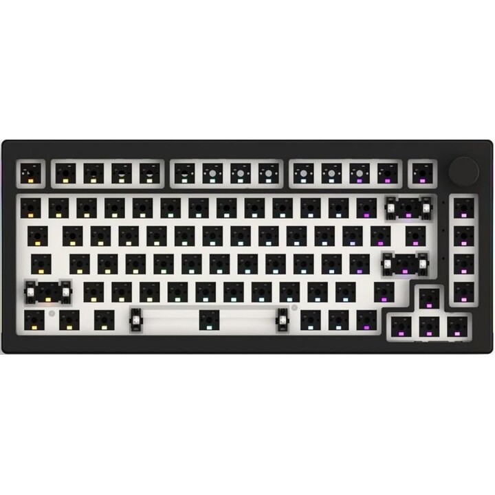 Akko 5075S 75% RGB Barebone Wired Mechanical Keyboard Kit Black