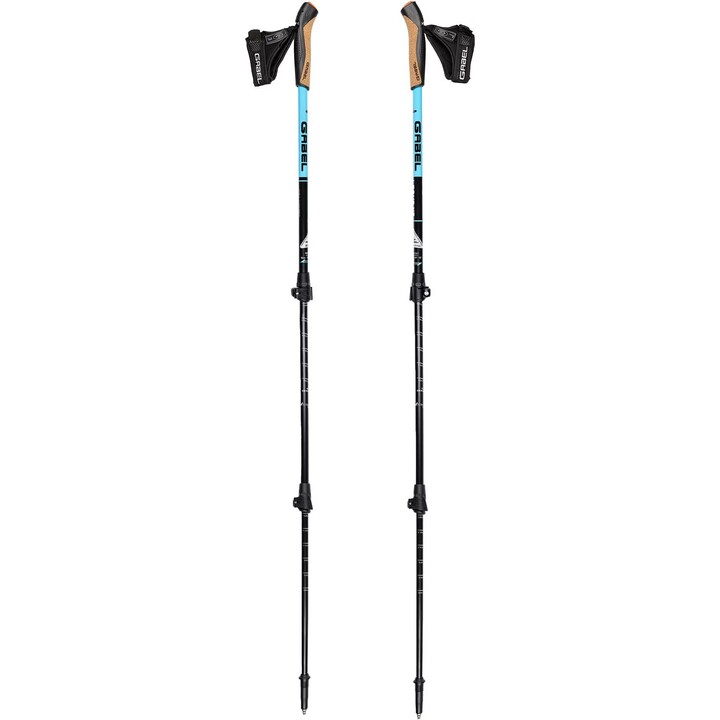 Gabel Tour XT FL Nordic Walking Poles - Black/Blue