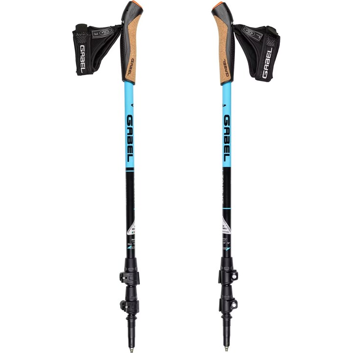 Gabel Tour XT FL Nordic Walking Poles - Black/Blue
