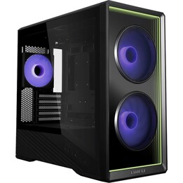 Caja de torre media mATX Lian Li Vector V150 INF con cristal templado ARGB «Infinity Mirror» en color negro