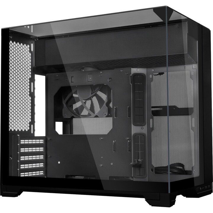 Lian Li O11 Vision-M Compact: case mATX a doppia camera in vetro temperato con 5 slot PCIe, colore nero