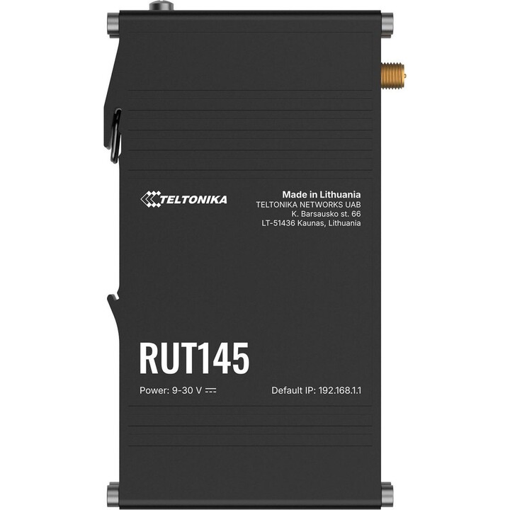 Routeur industriel Teltonika RUT145 WiFi 4 avec interface RS485 et montage sur rail DIN