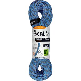 Corda dinamica Beal Cobra Unicore Dry Cover 8,6 mm x 60 m - Blu