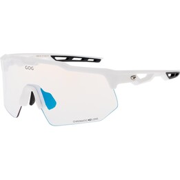 GOG Loki Photochrom-Radsportbrille – Mattweiß/Schwarz