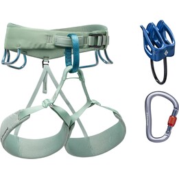 Conjunto de arnês Black Diamond Momentum - Verde Desert Sage Tamanho: XS