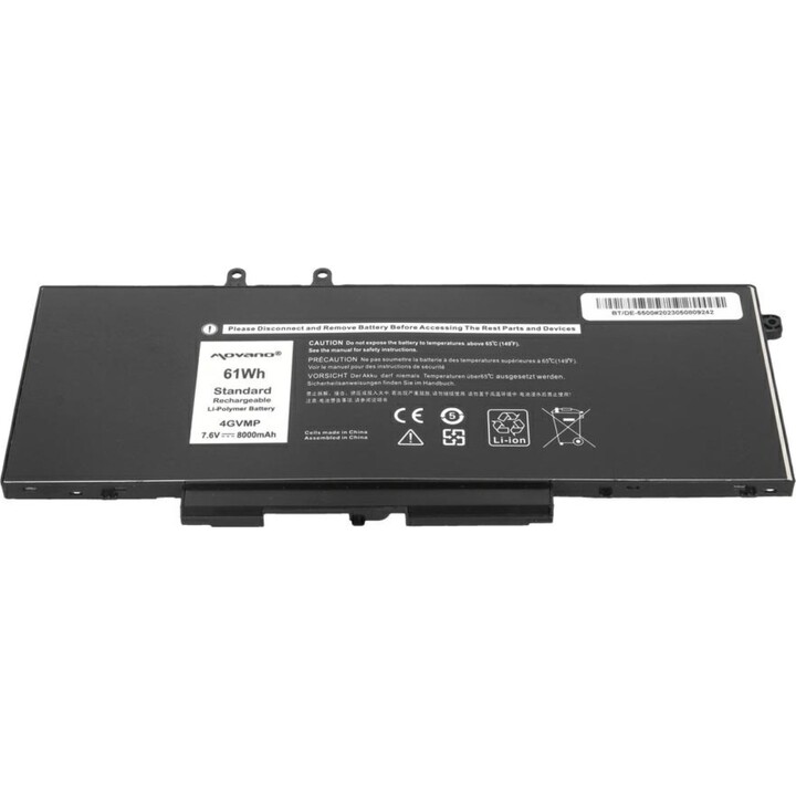 Movano Batería compatible para portátil DELL Latitude 5400 7.6V 8000 mAh