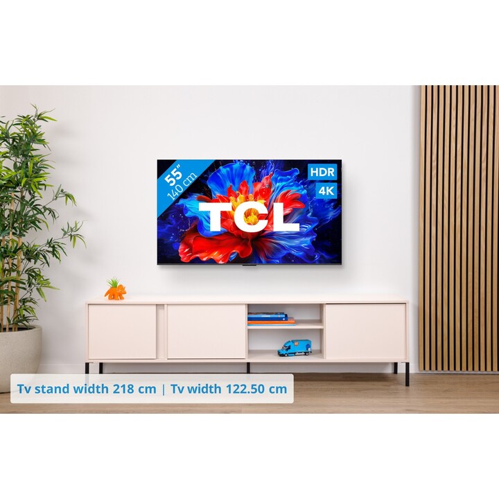 Televisor TCL 55P81K QLED de 55 polegadas 4K Ultra HD