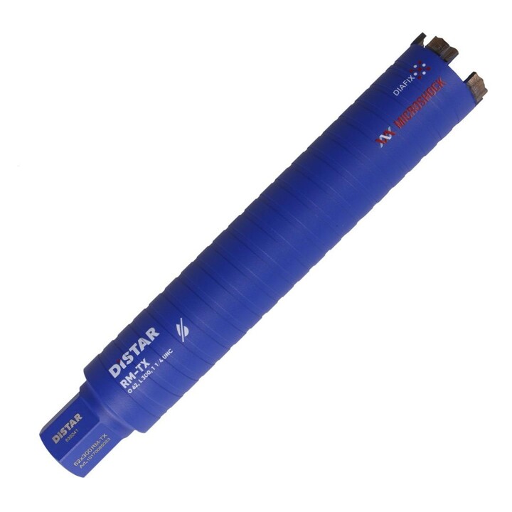 Broca diamantada RM-TX de 1 1/4" (62 mm x 300 mm - seca)