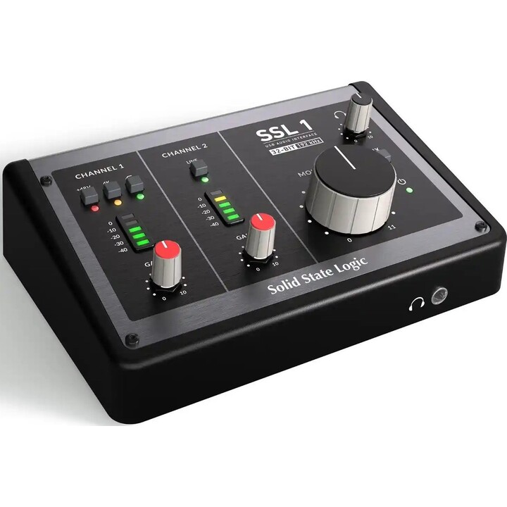 Interfaz de audio USB-C de 2 entradas/2 salidas Solid State Logic SSL 1