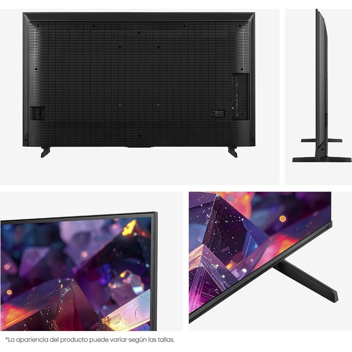 Televisor inteligente Hisense 65E7S Pro Hi-QLED de 65", modo de juego con 144 Hz nativos, tecnología Hi-QLED Color, Dolby Vision