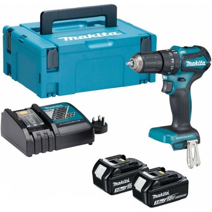DESTORNILLADOR DE IMPACTO MAKITA 18V DHP485RAJ 50/27Nm 2x2.0Ah BL