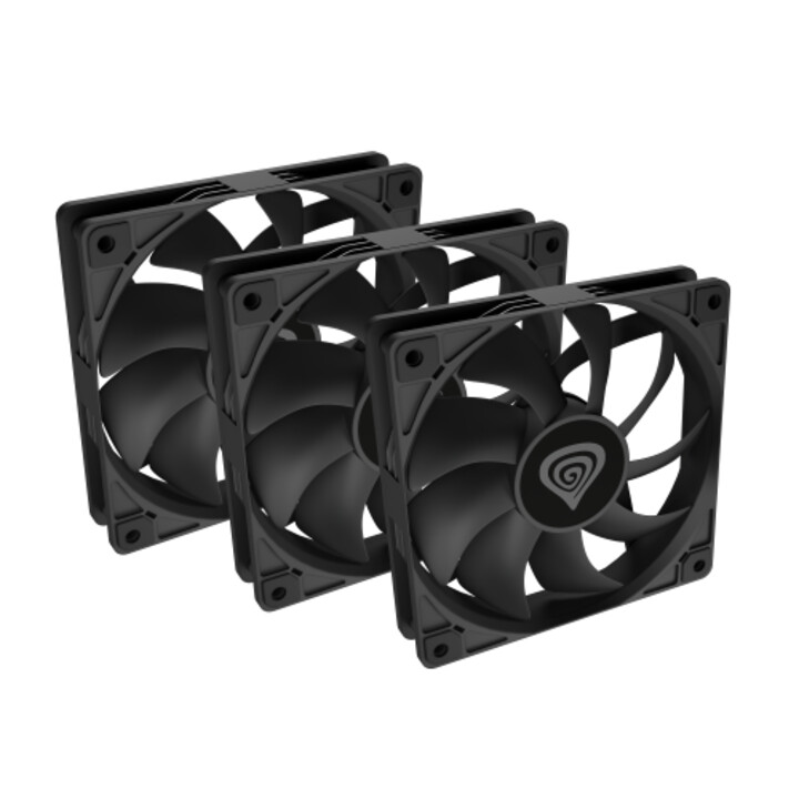 Genesis Oxal 120 Computer Case Fan 12cm Black 3 Piece(s)
