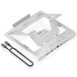 Docking station da tavolo - USB Type-C Aisens ASUC-7P045-GR/ 1xUSB/ 1xUSB Type-C/ 1xHDMI/ 1xRJ45/ 1xLettore di schede/ 1xUSB Typ