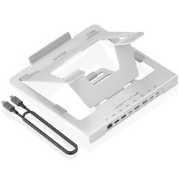 Desktop Stand - Docking USB Type-C Aisens ASUC-7P046-GR/ 2xUSB/ 1xUSB Type-C/ 2xHDMI/ 1xRJ45/ 1xUSB Type-C PD/ Gray
