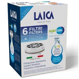 Filtre à charbon Laica FD06A FAST DISK / Lot de 6 unités / Compatibilité Flown go