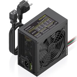 Fonte de alimentação Aisens ASPC-500ATX-PSEBK / 500W / Ventoinha de 12cm
