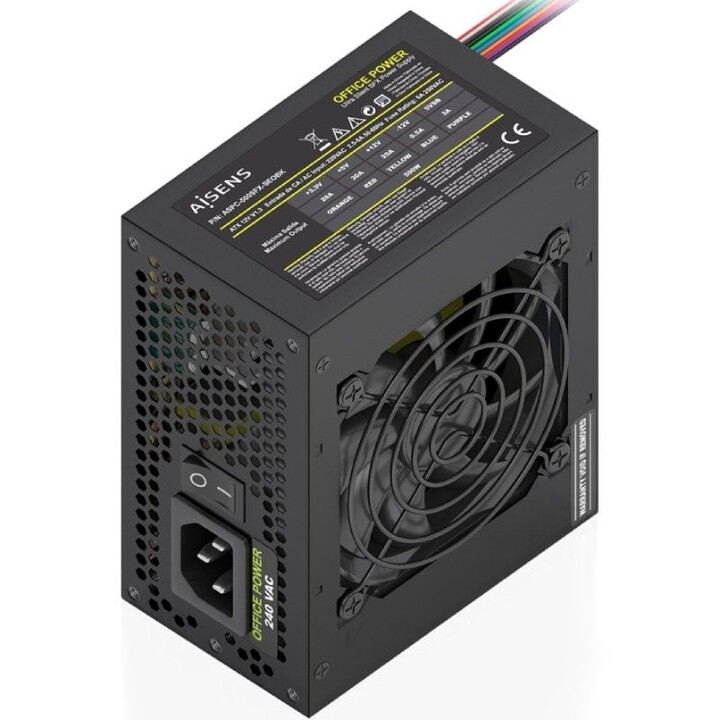 Aisens ASPC-500SFX-SEOBK SFX-Netzteil / 500 W / 8 cm Lüfter