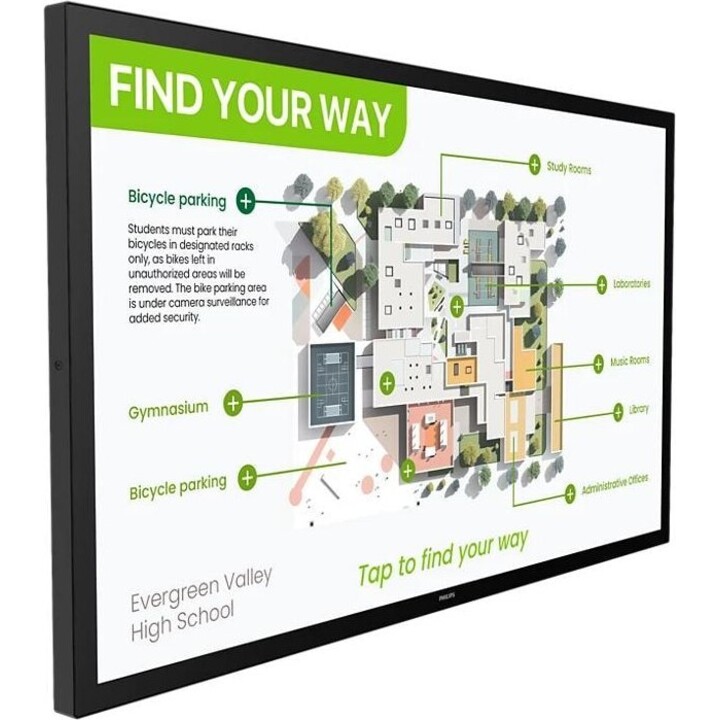 Philips 55BDL3751T/00 55" Interactive Touchscreen, Full HD, Android, Black