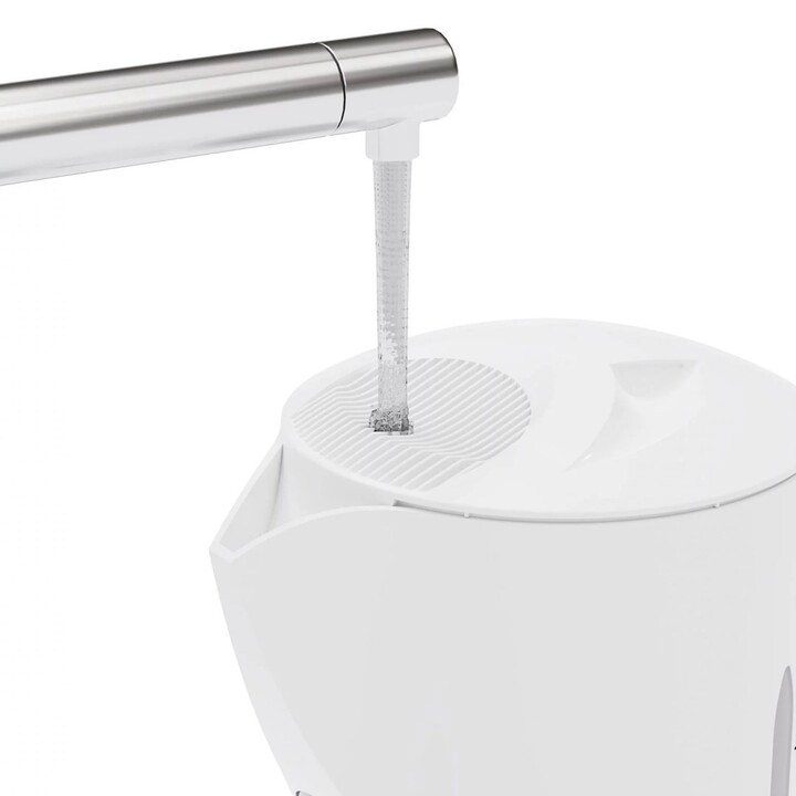 Chaleira elétrica sem fio SMAPP de 1,7L, branca