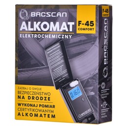 Teste de alcoolemia BACscan F-45 0 - 4% Preto