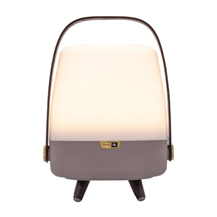 Altoparlante mono portatile Kooduu Lite-up PLAY Mini, beige, bianco, Madeira, 8W