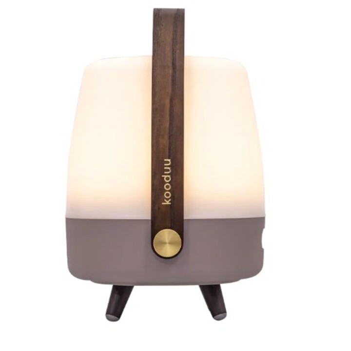 Altoparlante mono portatile Kooduu Lite-up PLAY Mini, beige, bianco, Madeira, 8W