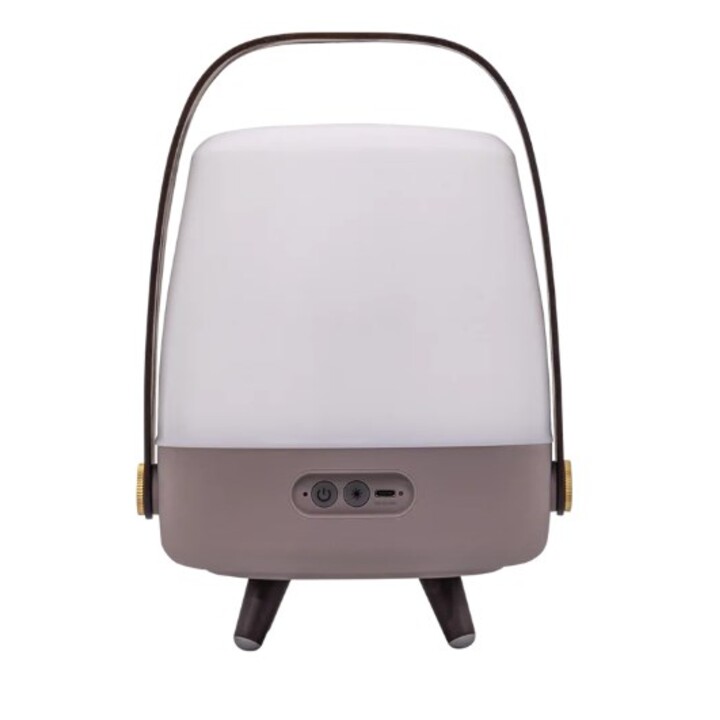 Caixa de Som Portátil Mono Kooduu Lite-up PLAY Mini Bege, Branca, Madeira 8W