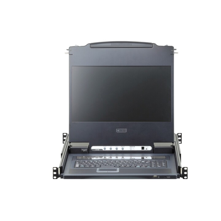 ATEN CL6708MW-ATA-AG consola de rack 43,9 cm (17.3") 1920 x 1080 Pixeles Metal, Plástico Negro 1U