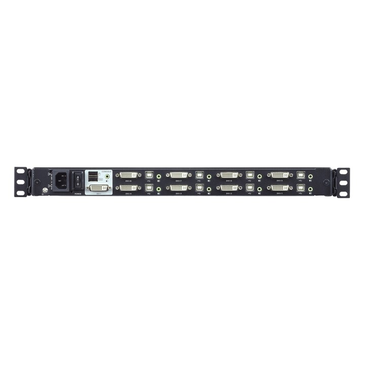 ATEN CL6708MW-ATA-AG consola de rack 43,9 cm (17.3") 1920 x 1080 Pixeles Metal, Plástico Negro 1U