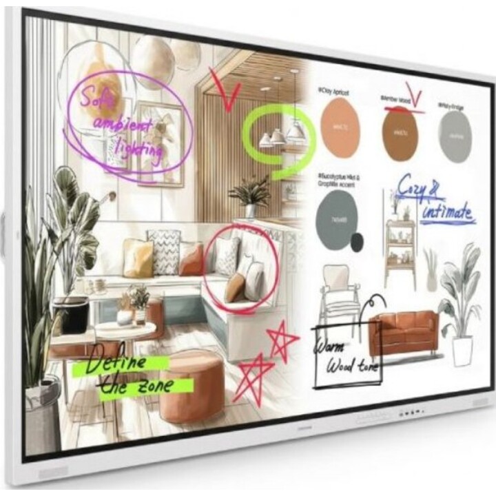 Ecrã interativo Samsung Flip Pro WMFX de 85'' e 4K