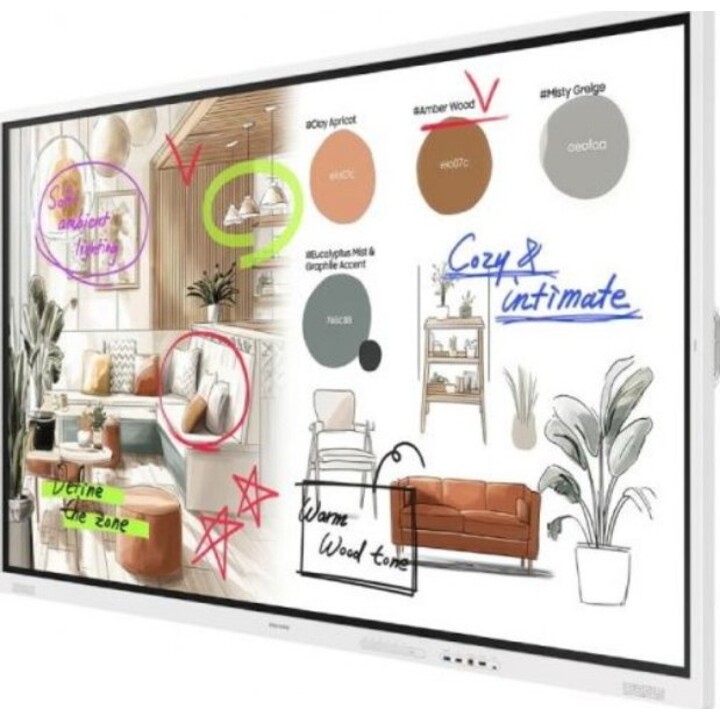 Ecrã interativo Samsung Flip Pro WMFX de 85'' e 4K
