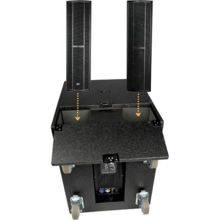 Enceintes colonnes actives V-tone, système de 760 W RMS avec amplificateur DSP