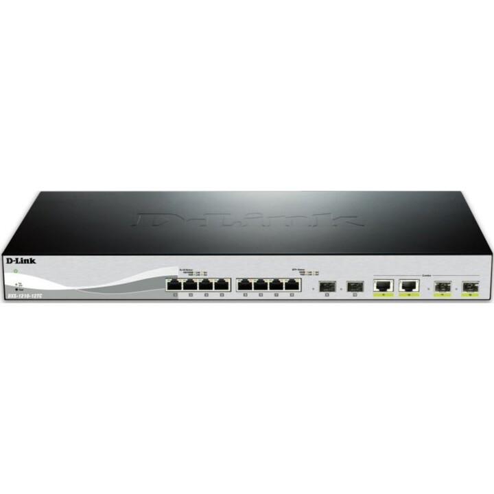 D-LINK Managed Layer-2-10G-Ethernet-Switch (100/1000/10000) 1U, schwarz, silber