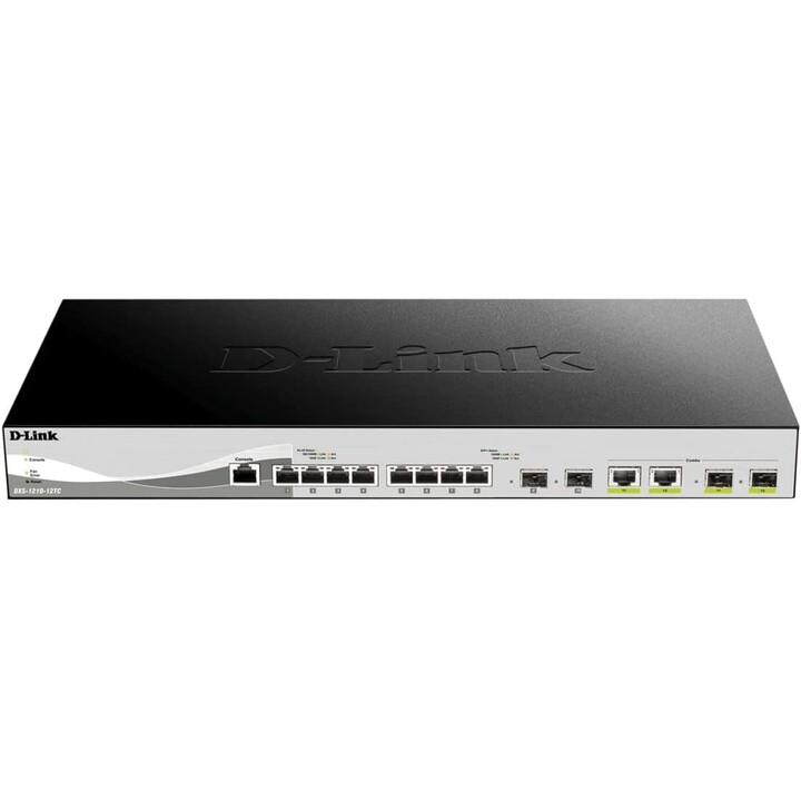 D-LINK Managed Layer 2 10g Ethernet Switch (100/1000/10000) 1U Black, Silver
