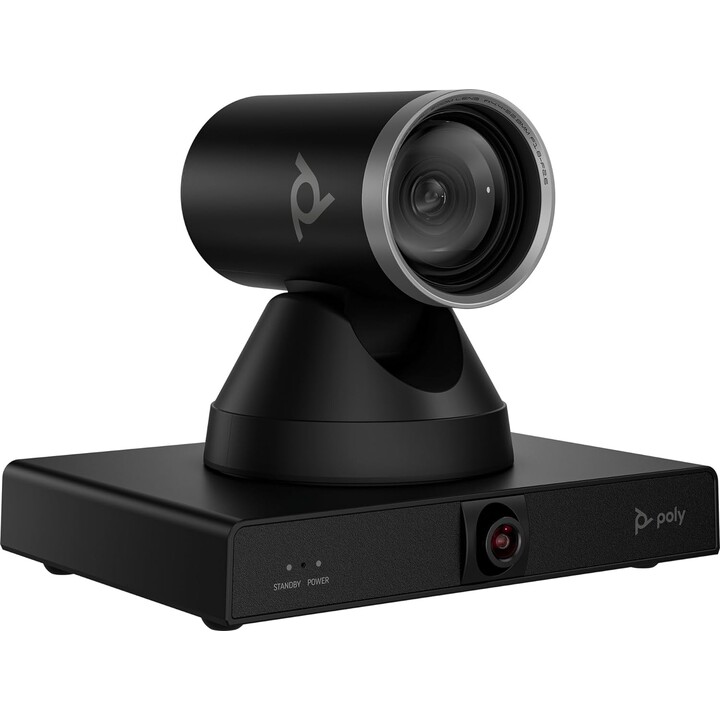 HP Poly Studio E60 Smart Camera 4K MPTZ con zoom ottico 12x, 8 MP, nero, 3840 x 2160 pixel, 60 pps