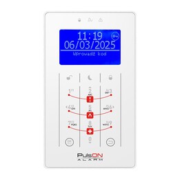 BCS PulsON LCD(BLU)/S WH LCD-Tastenfeld weiß