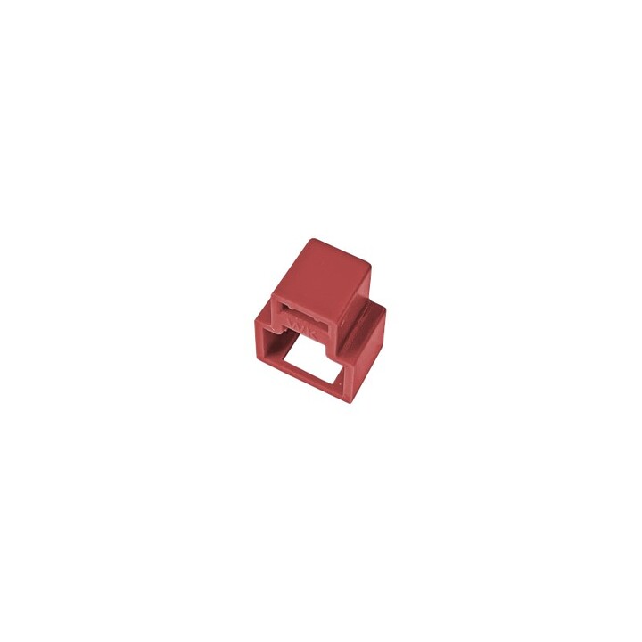 RJ45 Plug Lock Against Unauthorized Disconnection, Red (24 Pack + Key) ALANTEC