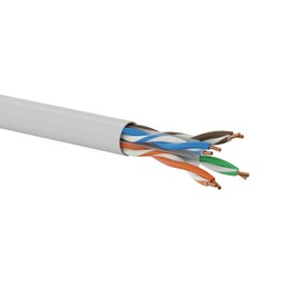 Cabo de rede U/UTP Cat. 6A, par trançado, LSOH, DCA 4x2x23 AWG, 10 Gb/s, 10 anos de garantia, cinza, 500 m - Q-LANTEC