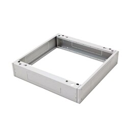 Zoccolo per mobile da esterno ALANTEC da 19", 600 mm di larghezza x 450 mm di profondità x 100 mm di altezza, grigio