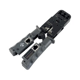 Herramienta de crimpado 4P6P8P con comprobador LAN ALANTEC