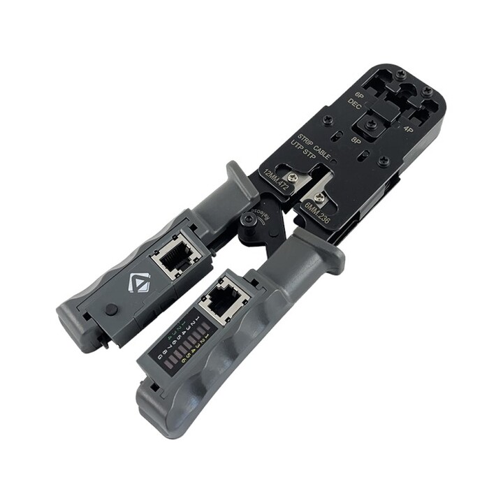 Zaciskarka 4P6P8P z testerem sieci LAN ALANTEC