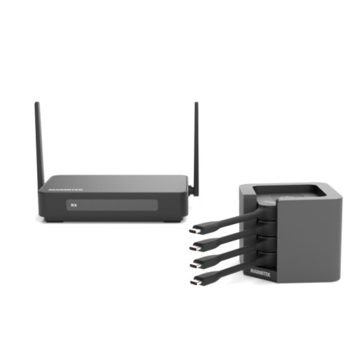Marmitek Stream 4K Pro - Système de présentation sans fil HDMI 4K - Solution de visioconférence 4K