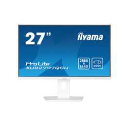 Iiyama Monitor für PC, 68,6 cm (27 Zoll), 2560 x 1440 Pixel, Quad HD LED, verstellbares IPS-Panel – weiße Version