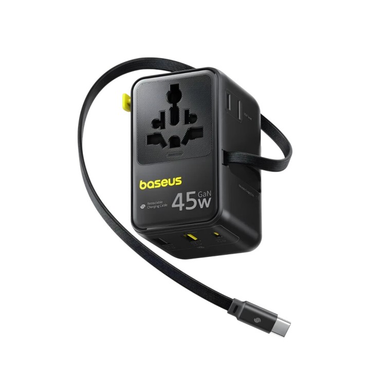 Baseus PicoGo AG11 Caricabatterie da viaggio universale veloce da 45 W, colore nero cosmico