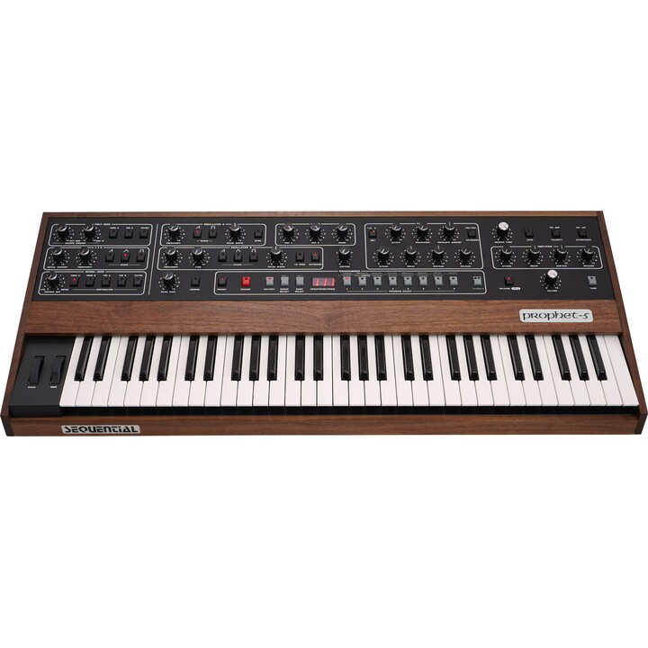 Prophet 5 – sequenzieller Analog-Synthesizer mit Tastatur