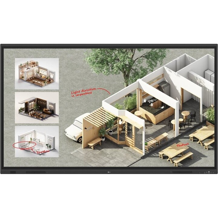 Tableau interactif LG 86 pouces Multi-Touch CreateBoard 86TR3DQ-B