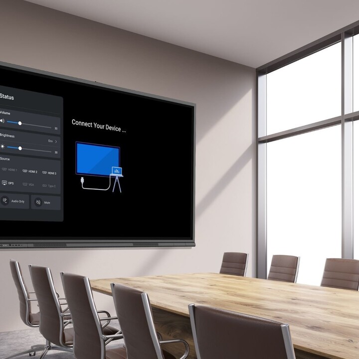 Écran interactif Newline TT-6523C 65 pouces 4K UHD LED, multi-touch 40 points, compatible OPS Plug & Play